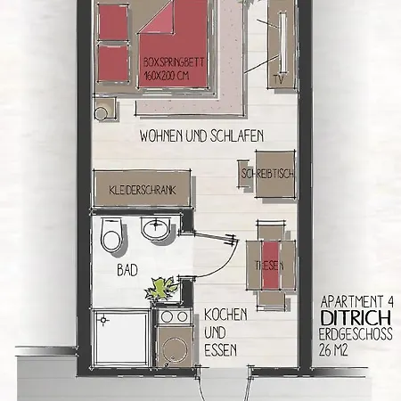 Appartement Backstein Mit Zentraler Lage Im Gruenen Kostenfreien Parkplaetzen Und 8 E - Ladestationen