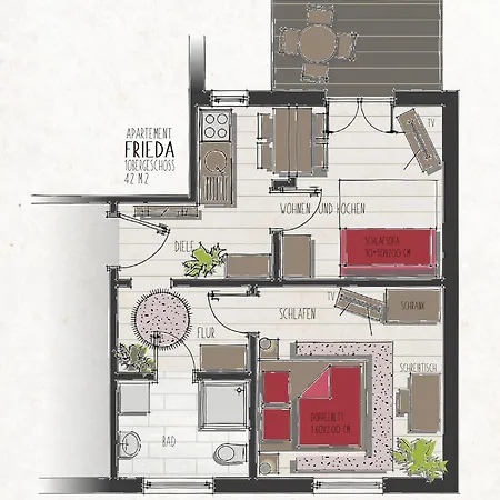 Backstein Obo19 Appartement Schwerin (Mecklenburg-Vorpommern)